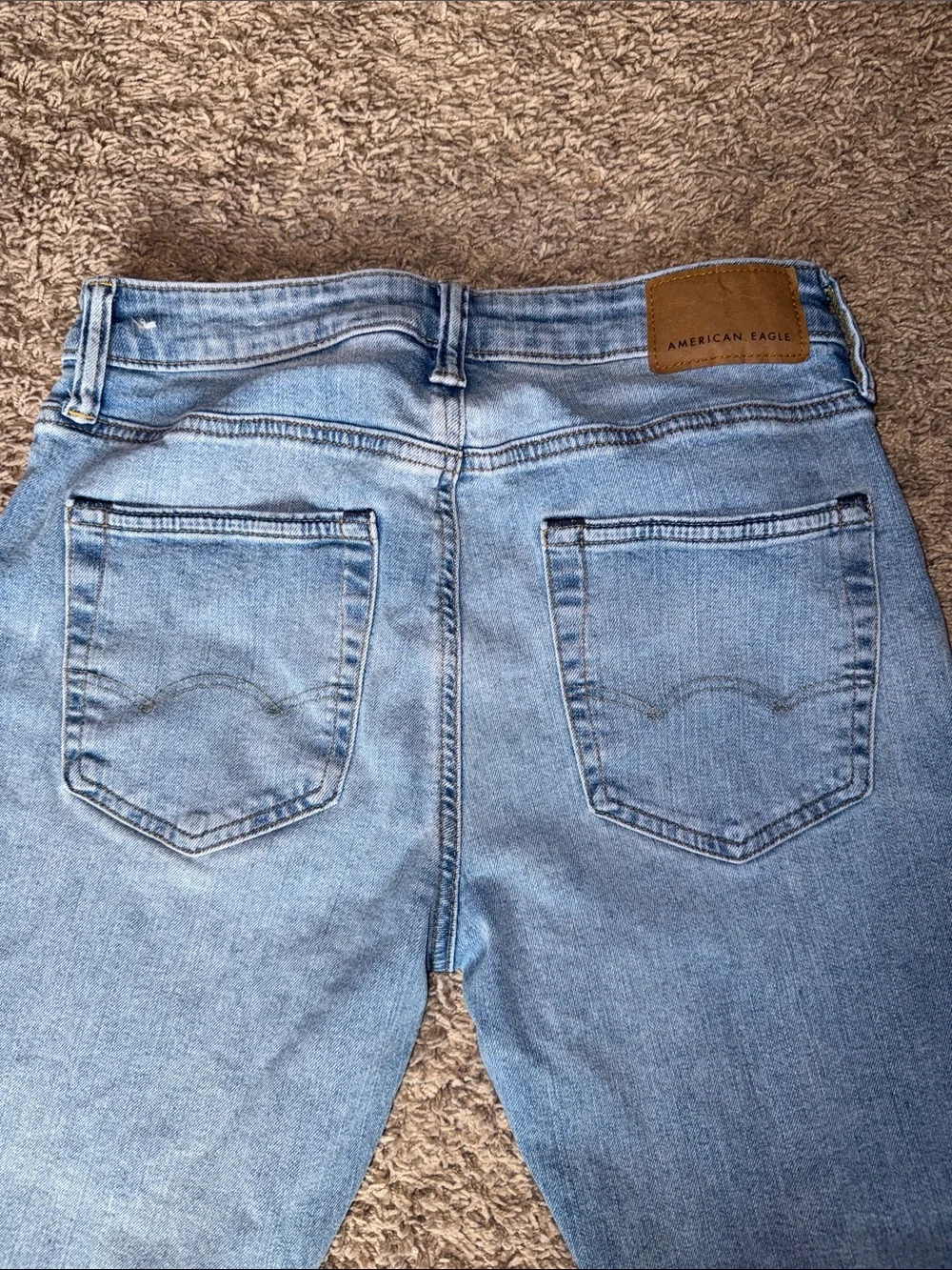 American Eagle Outfitters Light Blue Athletic Skinny Jeans